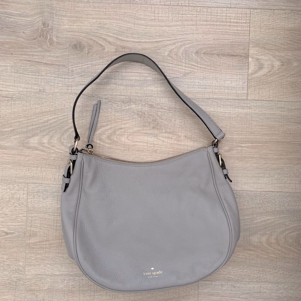 Kate Spade Cobble Hill Ella gry pebble leather bag